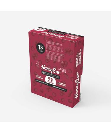 HoneyBar Snack Bars Quinoa & Cranberry Gluten-Free Non-GMO Vegetarian 40 g bars 15 count