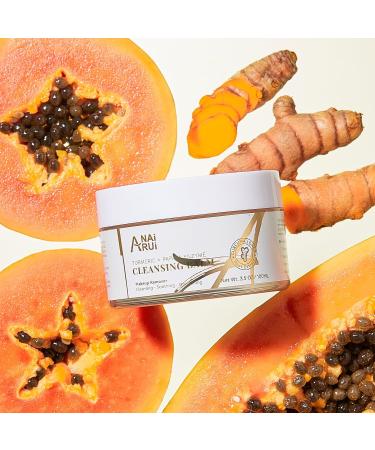 ANAI RUI Turmeric Cleansing Balm | Makeup Remover & Exfoliator | 3.5OZ for Hydrated Smooth Skin - International Shipping - Buy Online on GoSupps.com