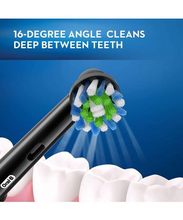 Oral-B CrossAction Black Electric Toothbrush Replacement Brush Heads - 2 Pack - Buy Online on GoSupps.com