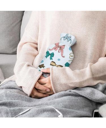 Color Bow Hot Water Bottle with Plush Cover - Hand Warmer for Adults & Children | 26.5x15.3cm - Buy Internationally - Buy Online on GoSupps.com