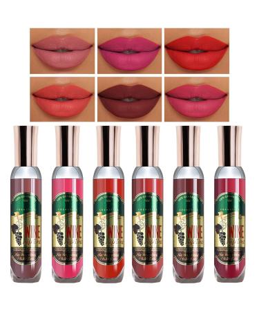Shop 6 Liquid Lipstick Makeup Set - Long Wear Moisturizing Matte & Gloss - Ideal Gift for Girls & Women - Buy Online on GoSupps.com