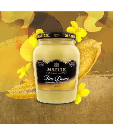 Maille Specialty Mustard Fine Sweet Jar 370 g - Set of 4 - Buy Online on GoSupps.com
