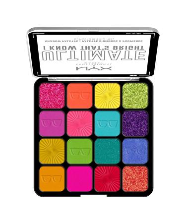 NYX Ultimate Shadow Palette - I Know That's Bright | 12.8g | Vibrant Eyeshadow for All Skin Tones | International Shipping Available - Buy Online on GoSupps.com