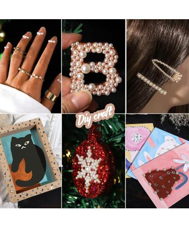 Teenitor 2582Pcs Hair Pearls Stick On Jewels for Hair, Face & Crafts - 3/4/5/6/8mm Gems - Buy Online on GoSupps.com