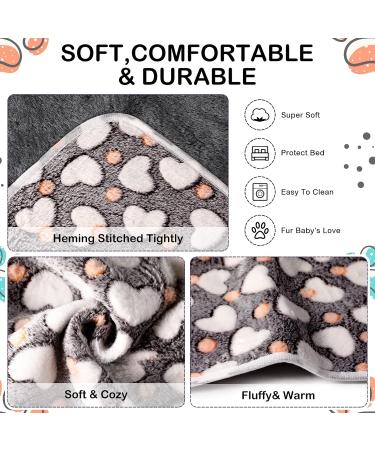Buy NAMALU 4 Waterproof Guinea Pig Fleece Ceilings - Soft Absorbent Reusable Pipi Pads for Small Dogs & Guinea Pigs - Heart Pattern 60 x 40 cm - Buy Online on GoSupps.com