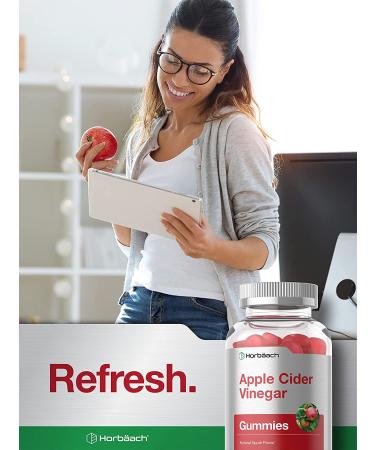 Vegan Apple Cider Vinegar Gummies 90ct - Natural Apple Flavor, Non-GMO, Gluten Free | Horbaach - Buy Online on GoSupps.com