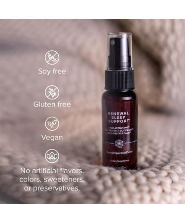 Isagenix Renewal Sleep Support - Fast-Acting Oral Melatonin Sleep Spray - Infused with Botanicals for Natural Sleep Cycle Realignment - Refreshing Cool Spearmint Flavor - No Artificial Ingredients - Buy Online on GoSupps.com