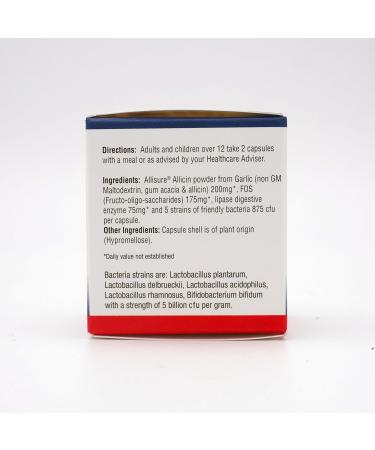 Allicin PREPRO Prebiotic with Allisure 60 Veg Caps - Boost Gut Health and Immunity - Buy Online on GoSupps.com