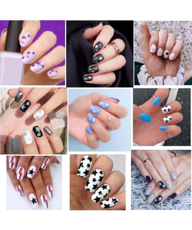 10 Sheets Star Nail Art Stickers Decals Kalolary Nail Art Supplies 3D Self-Adhesive Holographic Laser Star Nail Art Sticker Five-Pointed Star Foil Paper for Nails Design Manicure - Buy Online on GoSupps.com