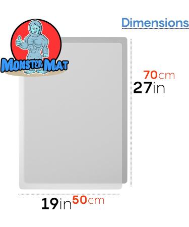 Large Silicone Mat for Art & Crafts, Jewelry Casting, Epoxy Resin - Non-Stick, Non-Slip Multipurpose Mat - 27.5 x 19.5 (Clear) - Buy Online on GoSupps.com