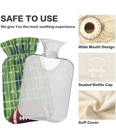 Naanle Sport American Football Heat Bottle - 1L Transparent Hot Water Bottle for Pain Relief & Cold Therapy - Ideal Bed Warmer for Hands & Feet - Buy Online on GoSupps.com
