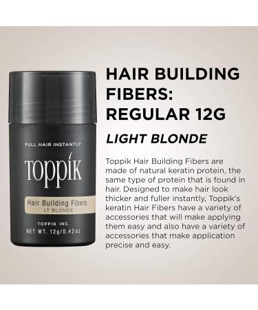 TOPPIK Hair Building Fibers Light Blonde - 12g | International Shipping Available - Buy Online on GoSupps.com