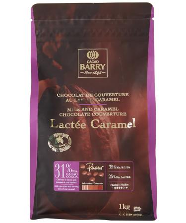 CACAO BARRY 31% Min Cocoa Milk Chocolate Caramel Pistoles 1 kg