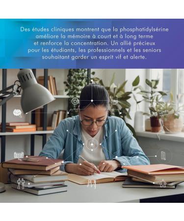 Phosphatidylserine Pure 300mg Helps Reduce Cortisol Improve Memory & Concentration Manage Stress Nootropic Supplement With - Buy Online on GoSupps.com