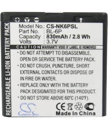BELLV Battery Replacement for BL-6P & BP-6P | Compatible with 6500 6500 Classic 6500C 7900 7900P - International Shipping Available - Buy Online on GoSupps.com