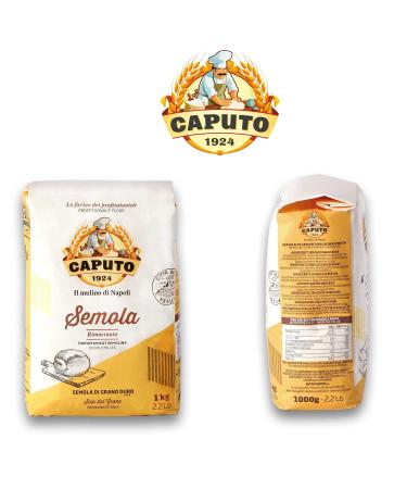 DELICRET - 6x1kg Caputo Semola & 100g Caputo Dry Yeast | Premium Durum Wheat Semolina for Authentic Italian Pasta - Buy Online on GoSupps.com