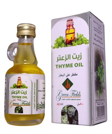 Green Fields Thyme & Sesame Oil Blend - Ready-to-Use Cold Pressed & Distilled