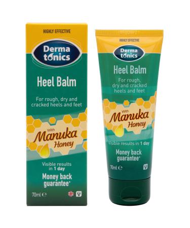 Dermatonics Fast-Acting Manuka Honey Heel Balm | Nourishing Formula for Rough and Cracked Heels | Hydrates and Softens Dry Feet | Suitable for Diabetics| 70 ml 70 ml (Pack of 1)
