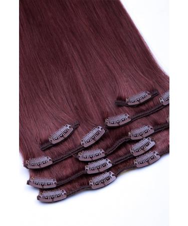 Clip In Hair Extensions Set - 7 Parts 60cm 100% Remy Real Hair Color 05 Chestnut - GlamX Intensions - Buy Online on GoSupps.com