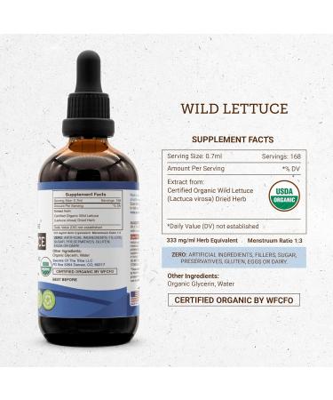 Secrets of the Tribe Wild Lettuce Tincture - Alcohol-Free High-Potency Herbal Drops USDA Organic Lactuca virosa - 4 oz (2 Pack) - International Shipping Available - Buy Online on GoSupps.com