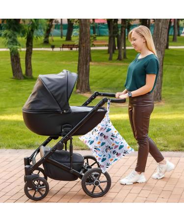 Darryy Naspocket Kindergarten Wetbag Set | Waterproof Washable Diaper Bag & Cloth Diapers | Panda Design for Kids - Buy Online on GoSupps.com