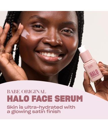 Babe Original Halo Peptide Face Serum - Hydrating Moisturizer for Women | Vegan & Cruelty-Free with Hyaluronic Acid Pink Root Extract & Peptides - Buy Online on GoSupps.com