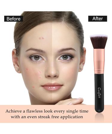 Buy Kabuki Foundation Brush - Flawless Make-up Application for Liquid Cream & Powder | International Shipping - Buy Online on GoSupps.com