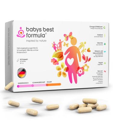 Babies best |Desire to have children vitamins |Pregnancy vitamins |Still -time |Folic acid 600 mcg |Veganes Omega 3 |purely vegetable |Only 1 capsule per day |Made in Germany