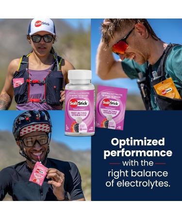SaltStick FastChews Electrolyte Replacement Tablets - 60 Mixed Berry Tablets for Exercise, Hiking & Sports Recovery - Buy Online on GoSupps.com