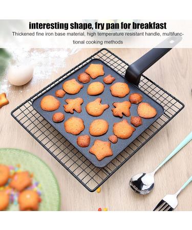 HOLABONITA Frying Pan Alloy Portable Model Biscuits Making Pan Kitchen Utensils with Handle for Home Restaurant Kitchen Use Defult - Buy Online on GoSupps.com
