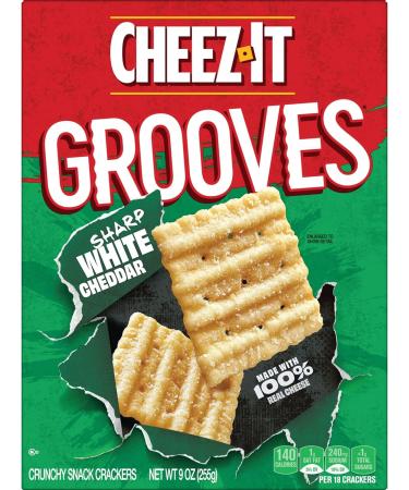 Cheez-It Cheez It Grooves Sharp White Cheddar 9 Ounce - Buy Online on GoSupps.com