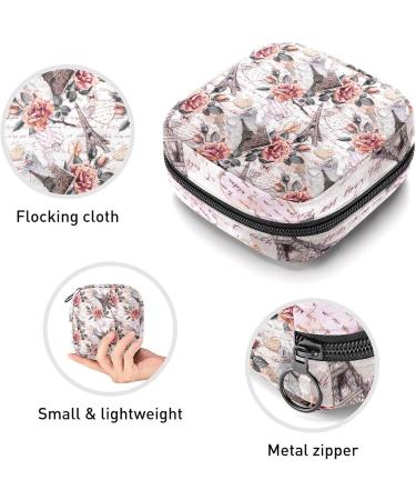 Women's Floral Storage Pockets Stillpad Holder - Portable Period Kit Bag for Girls | Stylish Feminine Product Bag - Buy Online on GoSupps.com
