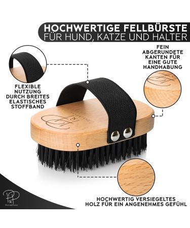 Pawz & Pawz Premium Dog Brush for Short Hair | Gentle Fur Care for Dogs & Cats | Striegel & Fell Brush with Massage Effect | Ideal Pet Grooming Comb - Buy Online on GoSupps.com