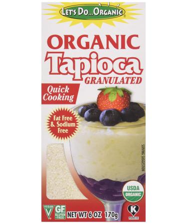 Let's Do Organics Organic Tapioca Granules, 6 oz 6 Ounce (Pack of 1)