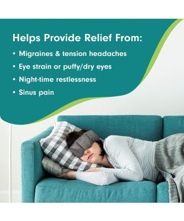 Aculief Weighted Eye Mask - Compression for Sleep & Headache Relief - Buy Online on GoSupps.com