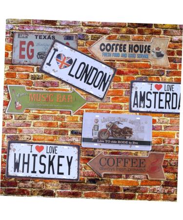 Alipis Emblems Vintage Metal Poster Outdoor Decorations for Patio Iron Sign Painting The Sign Signage - Buy Online on GoSupps.com