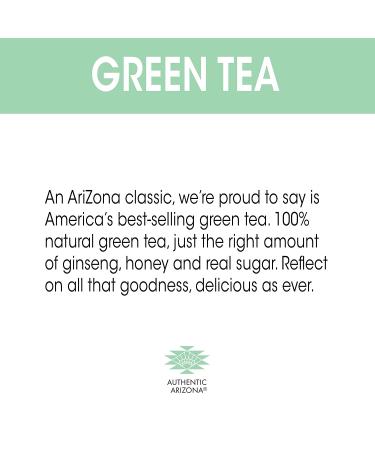AriZona Green Tea 16.9 Fl Oz - Pack of 20 | Refreshing & Natural Flavor - Buy Online on GoSupps.com
