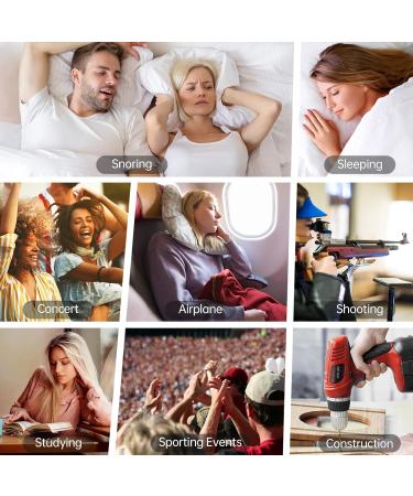 Buy Ear Plugs for Sleeping - Silicone Noise Cancelling 2 Pairs | 33dB Noise Reduction for Sleep & Snoring - International Shipping - Buy Online on GoSupps.com