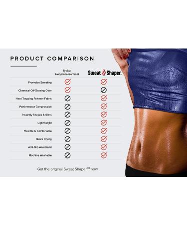Sweat Shaper Women's Premium Sauna Vest Tank Top - Large-X-Large Black - Buy Online on GoSupps.com