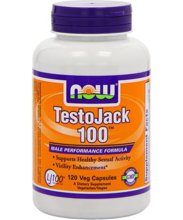 Now Foods TestoJack 100 - 120 Veg Capsules for Enhanced Testosterone Support - Buy Online on GoSupps.com