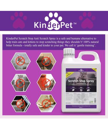 KinderPet Cats Kittens Scratch Stop Anti Scratch Big Value 5L Refill Cat Kitten Scratching Deterrent Repellent Cruelty Free 100% Natural - Buy Online on GoSupps.com
