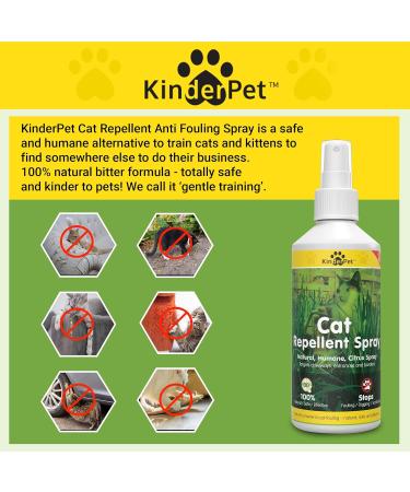 KinderPet Eco Cat Repellent Anti Fouling Spray Stop Cats Deterrent Stops Fouling Digging Scratching Christmas Tree Stop Cat Natural Humane Citrus Spray 250ml - Buy Online on GoSupps.com