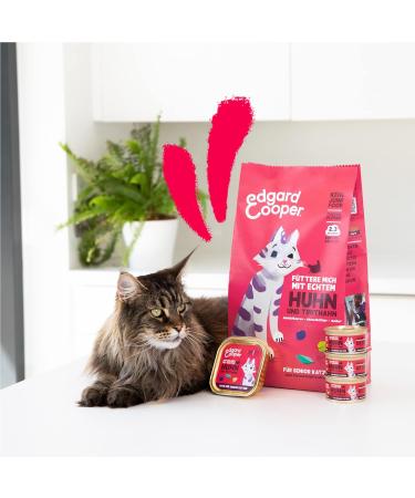 Edgard & Cooper Grain-Free Wet Cat Food for Seniors - 18 Pack Chicken & Turkey in Sauce - Natural & Balanced 85g - Buy Online on GoSupps.com