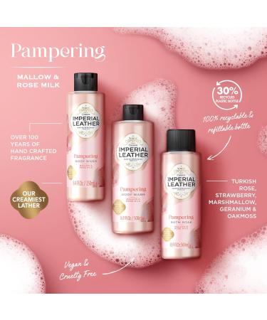 Imperial Leather Pampering Bath Soak Mallow and Rose Milk Rich and Creamy Bubble Bath Gentle Skin Care Bulk Buy Pack of 4 x 500 ml Mallow and Rose Milk 500 ml (Pack of 4) - Buy Online on GoSupps.com