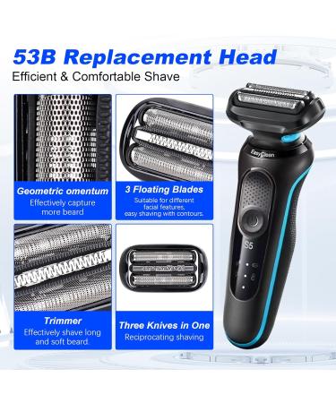 Buy Braun 53B Replacement Head for Series 5 & 6 - Wet & Dry Foil & Cutters (2 Pack) - Compatible with 5018s 5020s 5035s 5049cs 5050cs 6020s 6040cs 6072cc 6075cc 6090cc - International Shipping Available - Buy Online on GoSupps.com