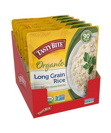 Organic Long-Grain Rice - Ready to Eat | Tasty Bite 8.8 oz (Pack of 6) | Vegan Microwaveable Rice - Buy Online on GoSupps.com