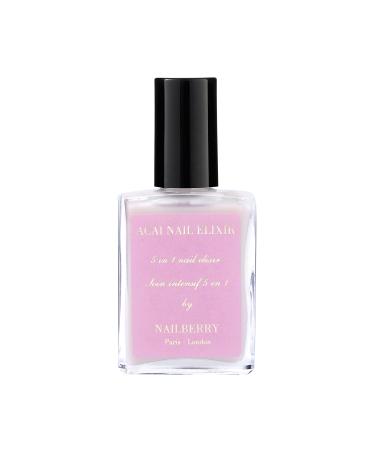 Nailberry Acai Nail Elixir Rose Scented 5 in 1 Intensive Treatment 15 ml | Strengthens Hydrates Protects & Grows Nails - Buy Online on GoSupps.com