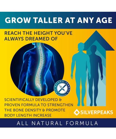 SILVERPEAKS Height Growth Maximizer - 60 Gelatin Capsules | Increase Height Naturally - Buy Online on GoSupps.com