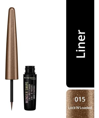 Rimmel Wonder Swipe 2-in-1 Glitter Eyeliner to Eyeshadow Lock 'n' Loaded 1.7ml - Pack of 1 - Buy Online on GoSupps.com