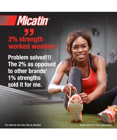 Micatin Cream for Athlete's Foot Jock Itch and Ringworm Antifungal and Antibacterial - Buy Online on GoSupps.com